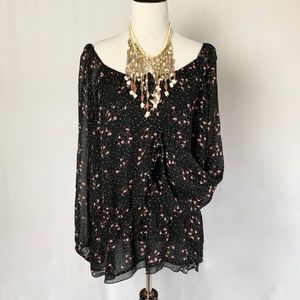 Style & Co long sleeve peasant blouse 22W